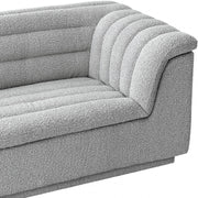 Cascade Boucle Fabric Upholstered Chair in Grey - 191Grey-C