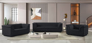 Cascade Velvet Upholstered Fabric Upholstered Chair in Black - 192Black-C