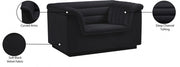 Cascade Velvet Upholstered Fabric Upholstered Chair in Black - 192Black-C