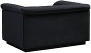 Cascade Velvet Upholstered Fabric Upholstered Chair in Black - 192Black-C