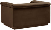 Cascade Velvet Upholstered Fabric Upholstered Chair in Brown - 192Brown-C