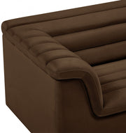 Cascade Velvet Upholstered Fabric Upholstered Chair in Brown - 192Brown-C