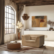 Cascade Velvet Upholstered Fabric Upholstered Chair in Camel - 192Camel-C