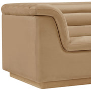 Cascade Velvet Upholstered Fabric Upholstered Chair in Camel - 192Camel-C