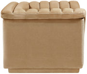 Cascade Velvet Upholstered Fabric Upholstered Chair in Camel - 192Camel-C