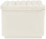 Cascade Velvet Upholstered Fabric Upholstered Chair in Cream - 192Cream-C