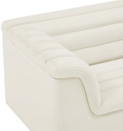 Cascade Velvet Upholstered Fabric Upholstered Chair in Cream - 192Cream-C