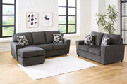Cascilla Slate Sofa Chaise and Loveseat - Gate FurnitureSectional
