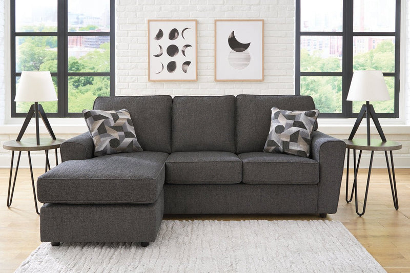 Cascilla Slate Sofa Chaise and Loveseat - Gate FurnitureSectional