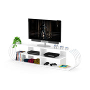 Case Tv Stand Walnut-Chrome in Walnut-Chrome - 720-CAS-TV-RF170301