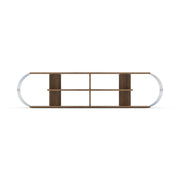 Case Tv Stand Walnut-Chrome in Walnut-Chrome - 720-CAS-TV-RF170301