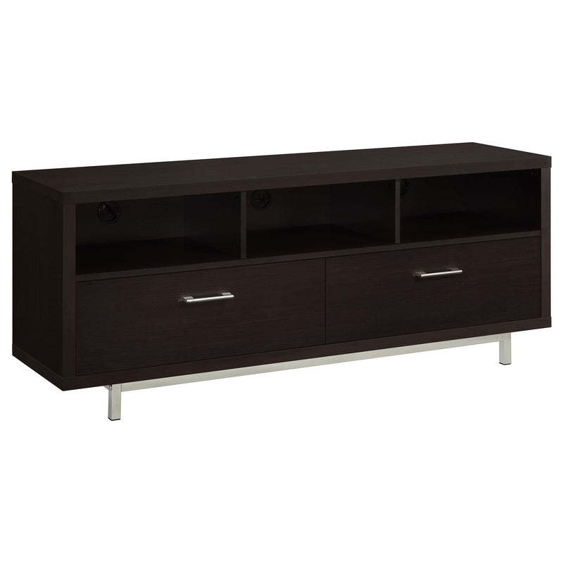 Casey 2-drawer Engineered Wood 60-inch TV Stand Cappuccino - 701973