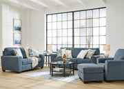 Cashton Blue Living Room Set - Gate FurnitureLiving Room Set