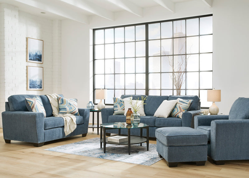 Cashton Blue Living Room Set - Gate FurnitureLiving Room Set