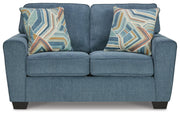 Cashton Blue Queen Sofa Sleeper and Loveseat - 40605U4