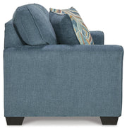 Cashton Blue Queen Sofa Sleeper and Loveseat - 40605U4