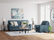 Cashton Blue Sofa, Chair and Ottoman - 40605U5