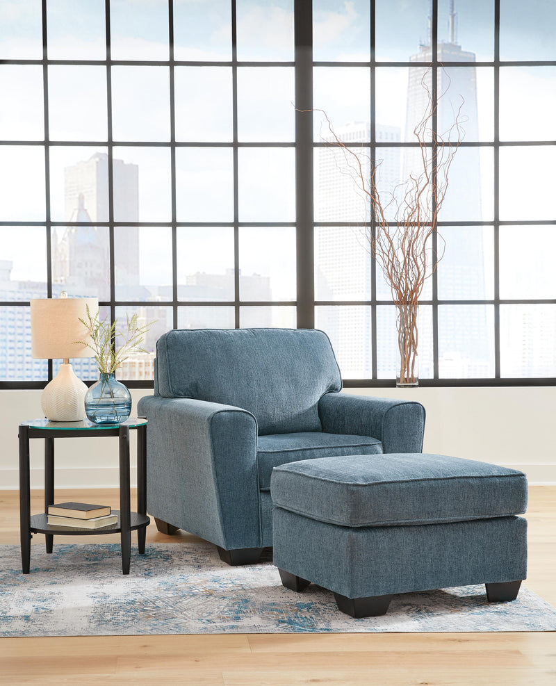 Cashton Blue Sofa, Chair and Ottoman - 40605U5