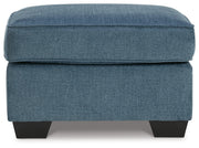 Cashton Chair and Ottoman in Blue - PKG015051