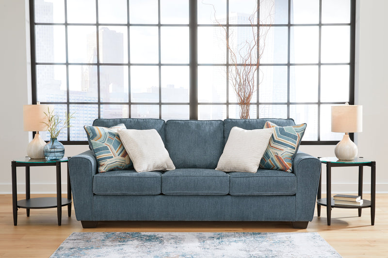 Cashton Sofa and Loveseat in Blue - PKG015052
