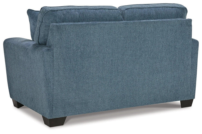 Cashton Sofa and Loveseat in Blue - PKG015052