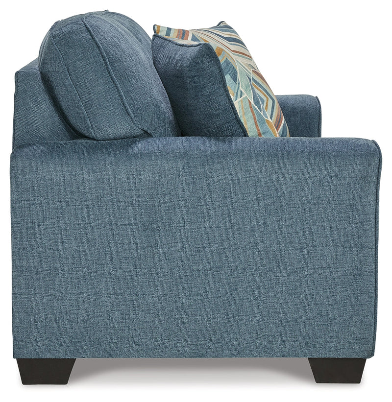 Cashton Sofa and Loveseat in Blue - PKG015052