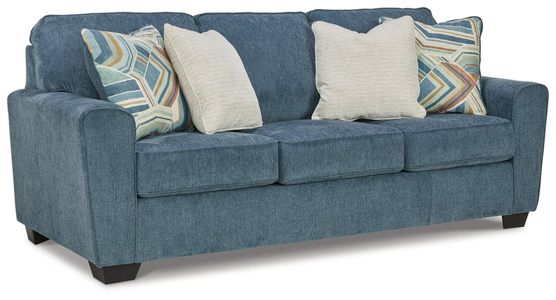 Cashton Sofa and Loveseat in Blue - PKG015052