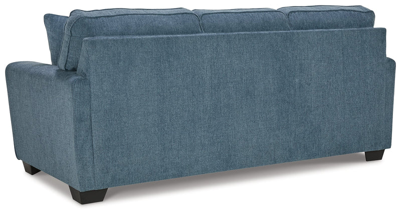 Cashton Sofa, Loveseat, Chair and Ottoman in Blue - PKG015053