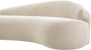 Caspian 101" Chenille Fabric Upholstered Sofa in Beige - 44033Beige-S