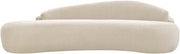Caspian 101" Chenille Fabric Upholstered Sofa in Beige - 44033Beige-S