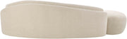 Caspian 101" Chenille Fabric Upholstered Sofa in Beige - 44033Beige-S