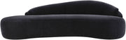 Caspian 101" Chenille Fabric Upholstered Sofa in Black - 44033Black-S