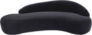 Caspian 101" Chenille Fabric Upholstered Sofa in Black - 44033Black-S