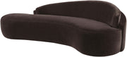 Caspian 101" Chenille Fabric Upholstered Sofa in Brown - 44033Brown-S