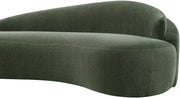 Caspian 101" Chenille Fabric Upholstered Sofa in Green - 44033Green-S