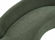 Caspian 101" Chenille Fabric Upholstered Sofa in Green - 44033Green-S