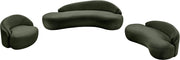 Caspian 101" Chenille Fabric Upholstered Sofa in Green - 44033Green-S