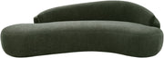 Caspian 101" Chenille Fabric Upholstered Sofa in Green - 44033Green-S