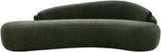 Caspian 101" Chenille Fabric Upholstered Sofa in Green - 44033Green-S