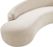 Caspian 79" Chenille Fabric Upholstered Loveseat in Beige - 44033Beige-L