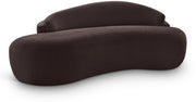 Caspian 79" Chenille Fabric Upholstered Loveseat in Brown - 44033Brown-L