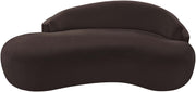 Caspian 79" Chenille Fabric Upholstered Loveseat in Brown - 44033Brown-L