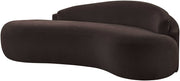 Caspian 79" Chenille Fabric Upholstered Loveseat in Brown - 44033Brown-L