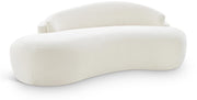 Caspian 79" Chenille Fabric Upholstered Loveseat in Cream - 44033Cream-L