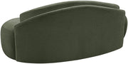 Caspian 79" Chenille Fabric Upholstered Loveseat in Green - 44033Green-L