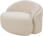 Caspian Chenille Fabric Upholstered Accent Chair in Beige - 44033Beige-C
