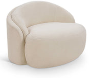 Caspian Chenille Fabric Upholstered Accent Chair in Beige - 44033Beige-C