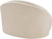 Caspian Chenille Fabric Upholstered Accent Chair in Beige - 44033Beige-C