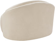 Caspian Chenille Fabric Upholstered Accent Chair in Beige - 44033Beige-C