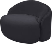 Caspian Chenille Fabric Upholstered Accent Chair in Black - 44033Black-C